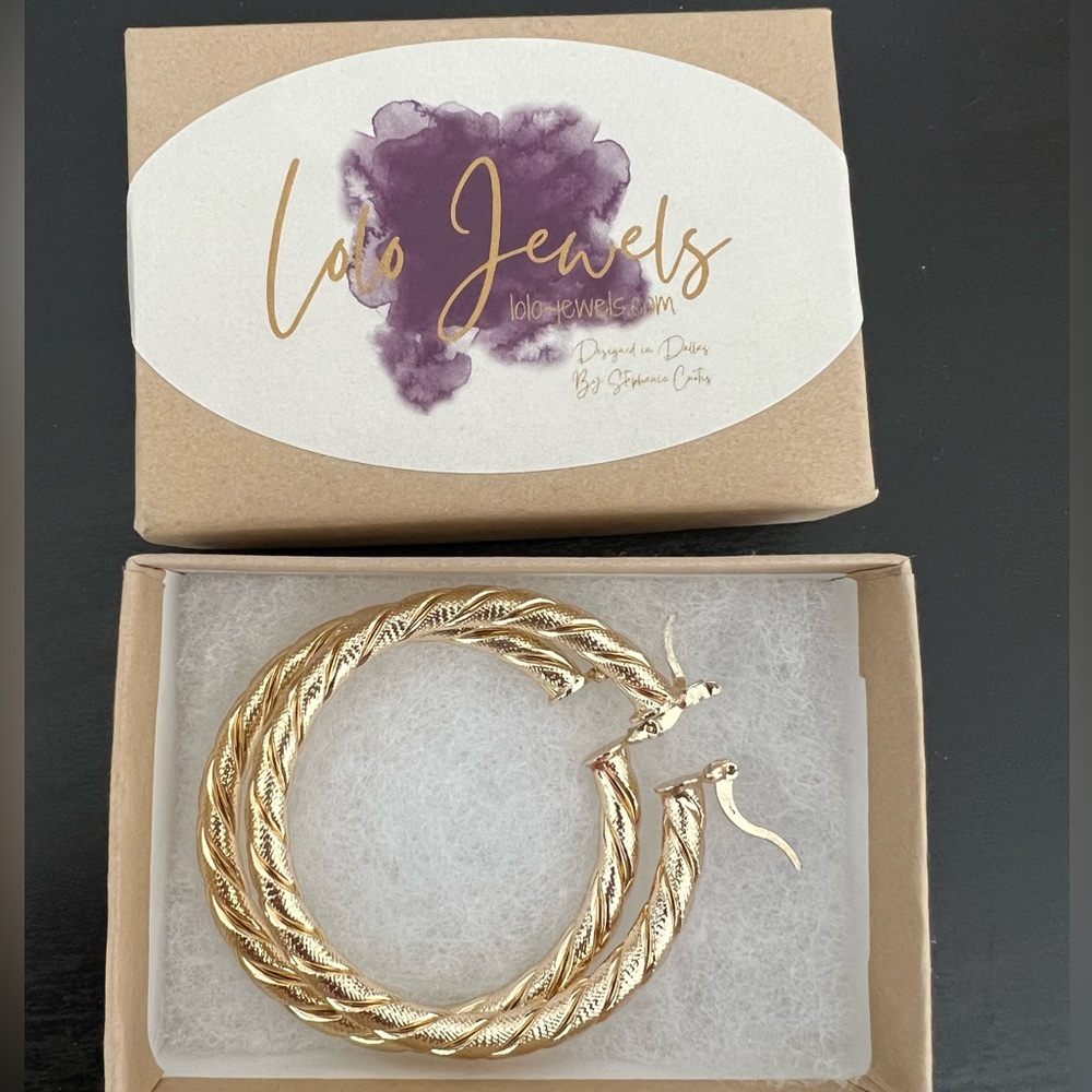 Large Gold Hoop Earrings
